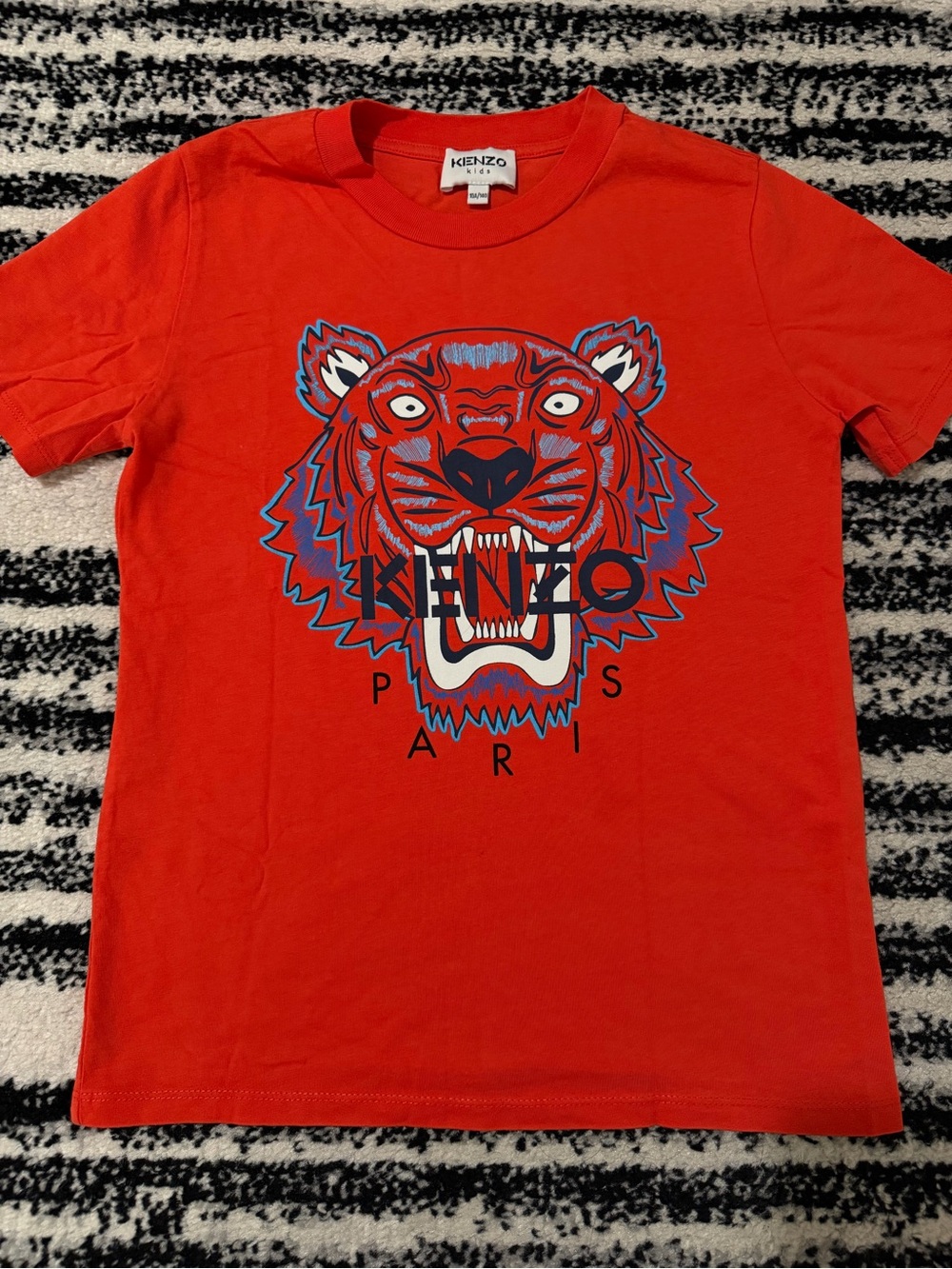 Kenzo Kids Bright Red Tiger Graphic Tee